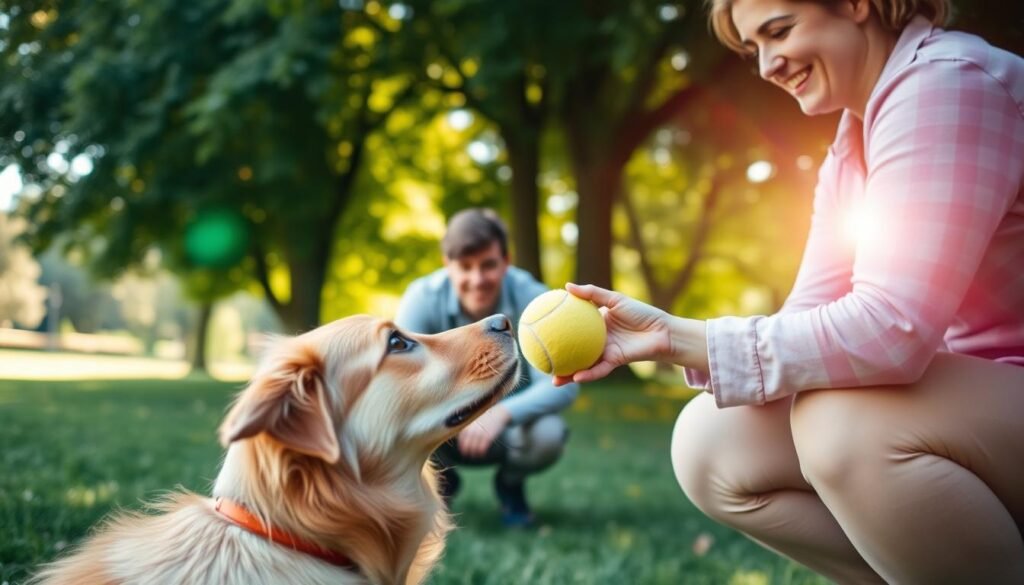 dog fetch training steps